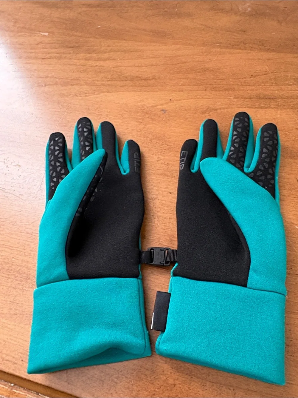 The North Face Teal Tech Gloves Size XS